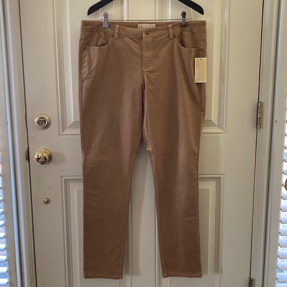 Michael Kors Women's Straight Leg Corduroy Jeans/Dark Camel/12/QF23A63WX9/NWT!!!